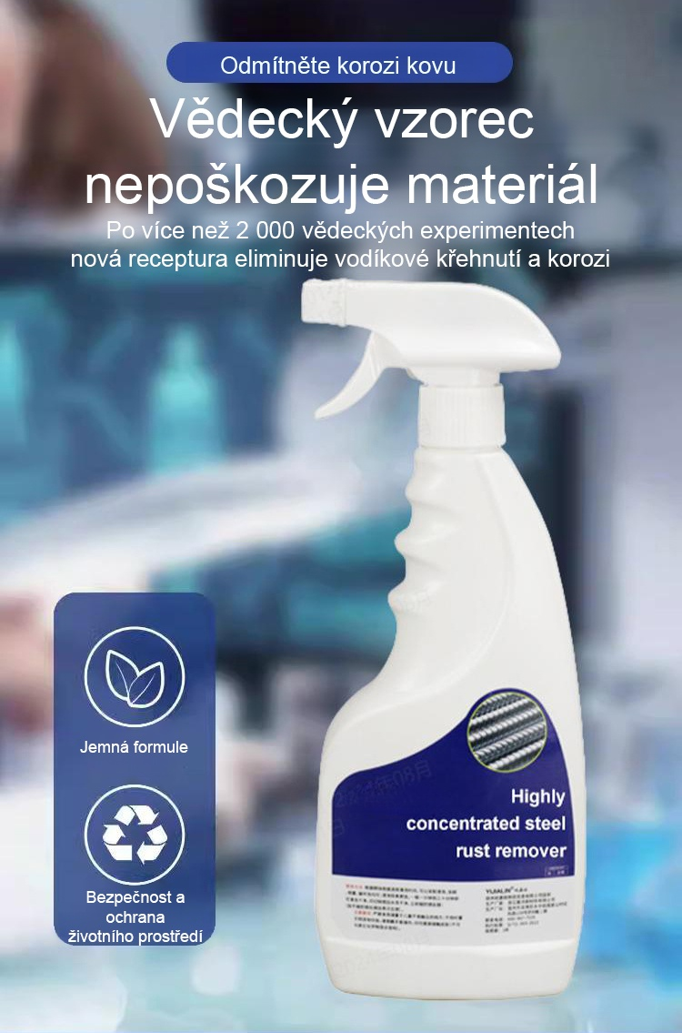 Obnovený lesk ocelového nářadí po odstranění rezi