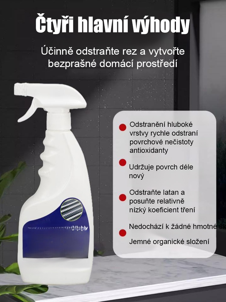 Silný ocelový odstraňovač rezi