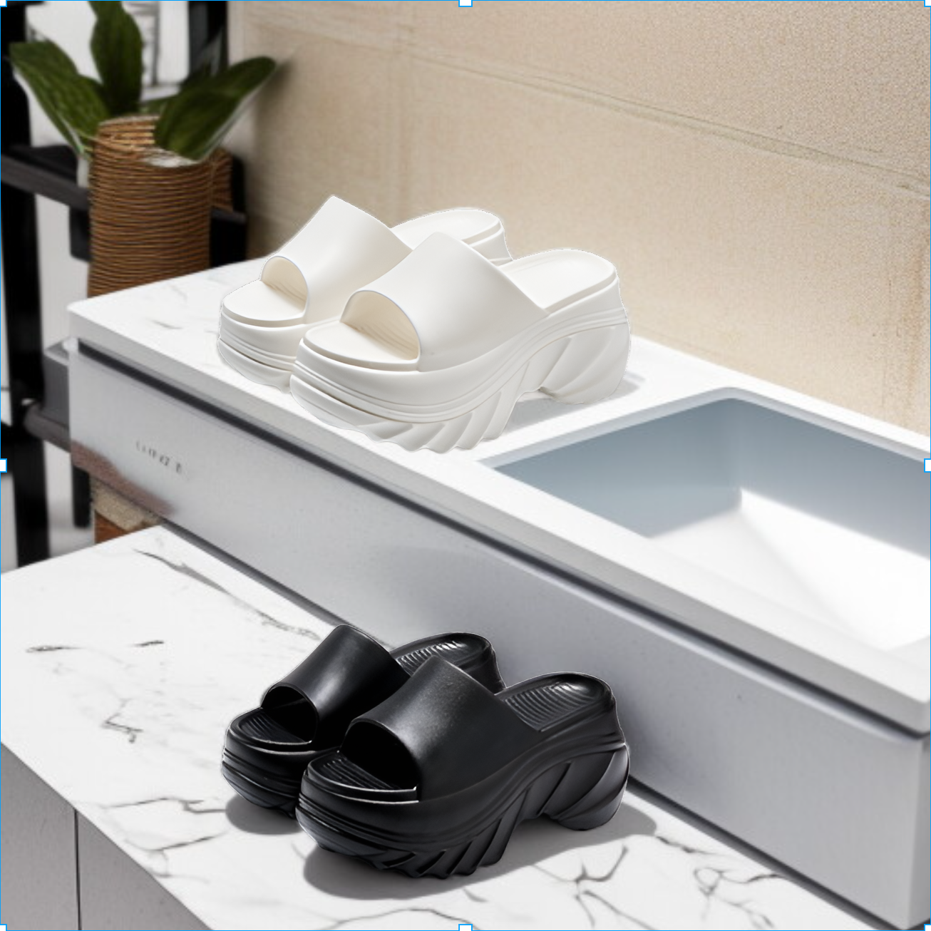 نعال نسائية جديدة للربيع والصيف 2025، نعال خارجية غير قابلة للانزلاق، نعال منزلية داخلية