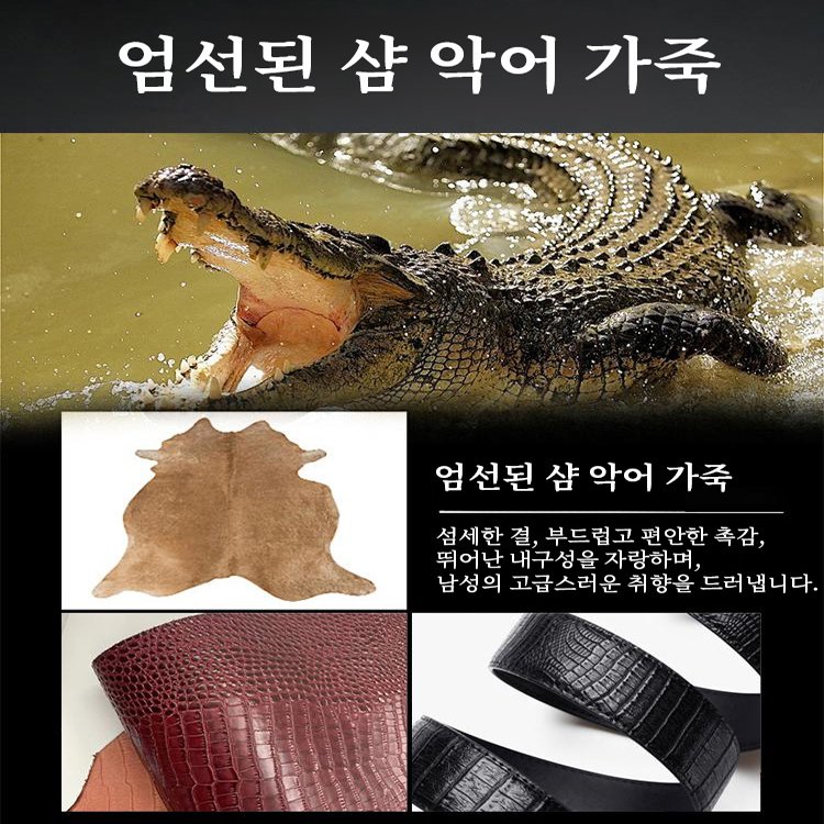 【2025 리미티드 에디션】로마 숫자 벨트 - 18K 도금 버클, 레드와 블루 에나멜 인레이, 럭셔리 디테일