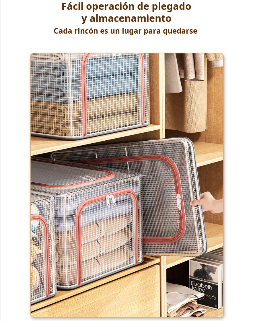 Caja organizadora de ropa para el hogar