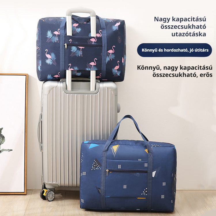 Összehajtható, vízálló utazási tárolózsák
