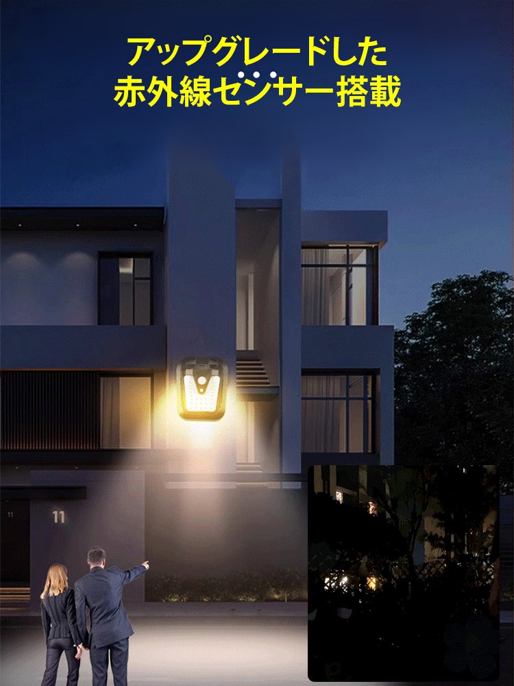 クリップ式ソーラーセンサーライト