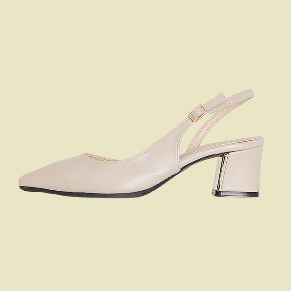 New thick toe pointed high heels