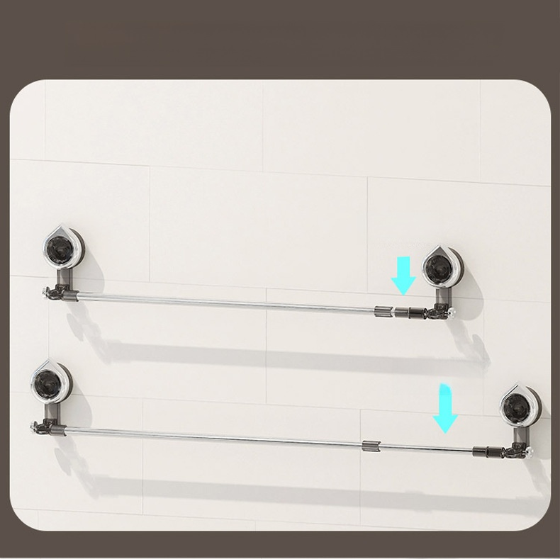 베란다 공간 활용 빨판식 건조대