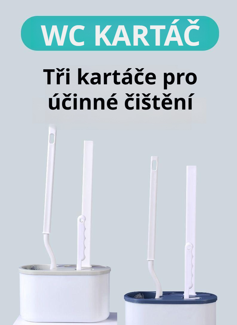 Nástěnný domácí kartáč na toaletu v moderní koupelně