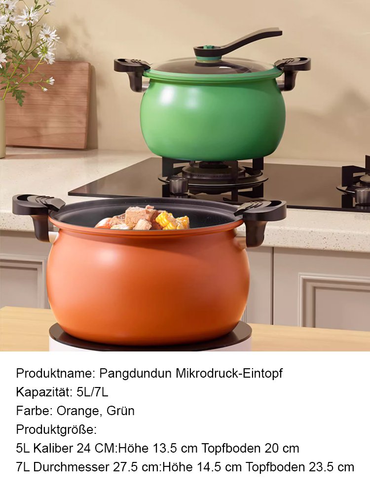 Schnellkochtopf mit großem Fassungsvermögen