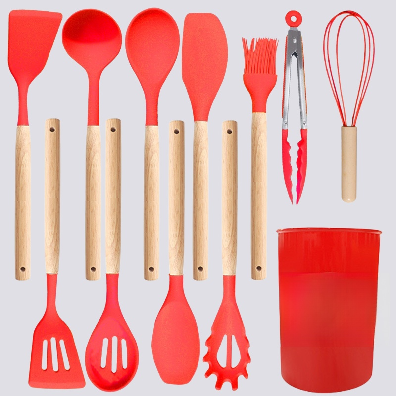 Multifunctional silicone kitchenware 12-piece set