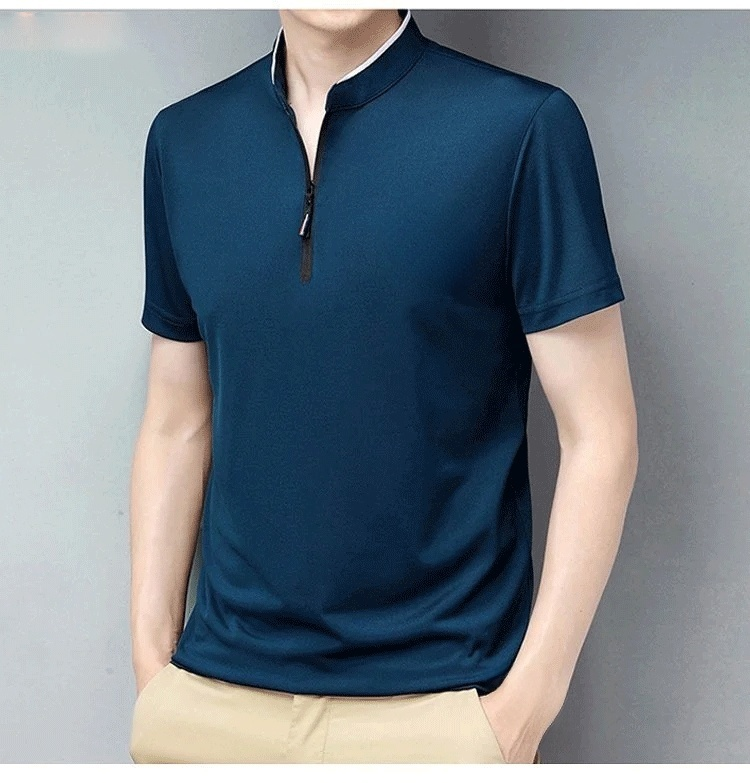 高品質コットン使用のメンズポロシャツ