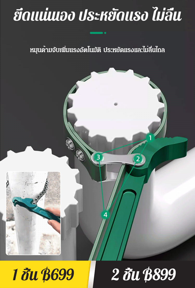 【ถอดง่าย】ประแจซ่อมรถยนต์อเนกประสงค์