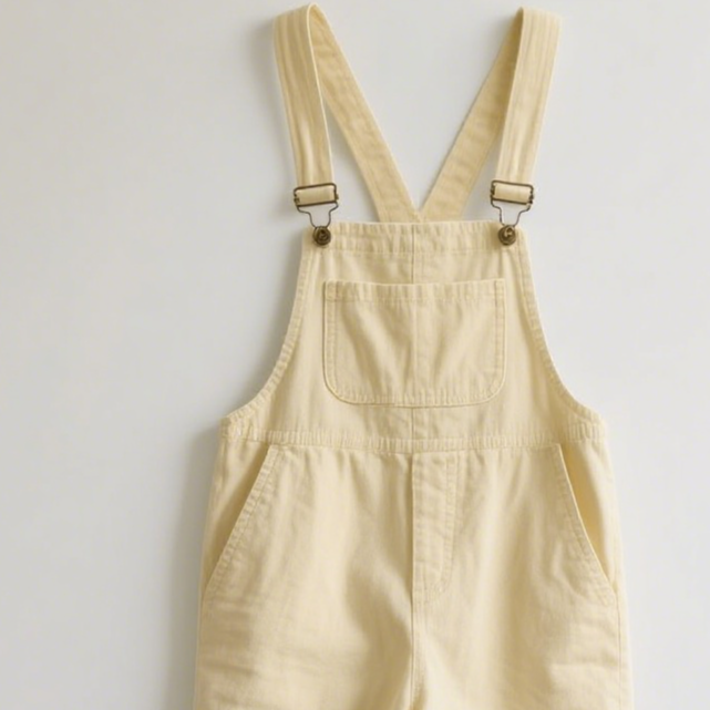 春夏向けコットンオーバーオール着用イメージ