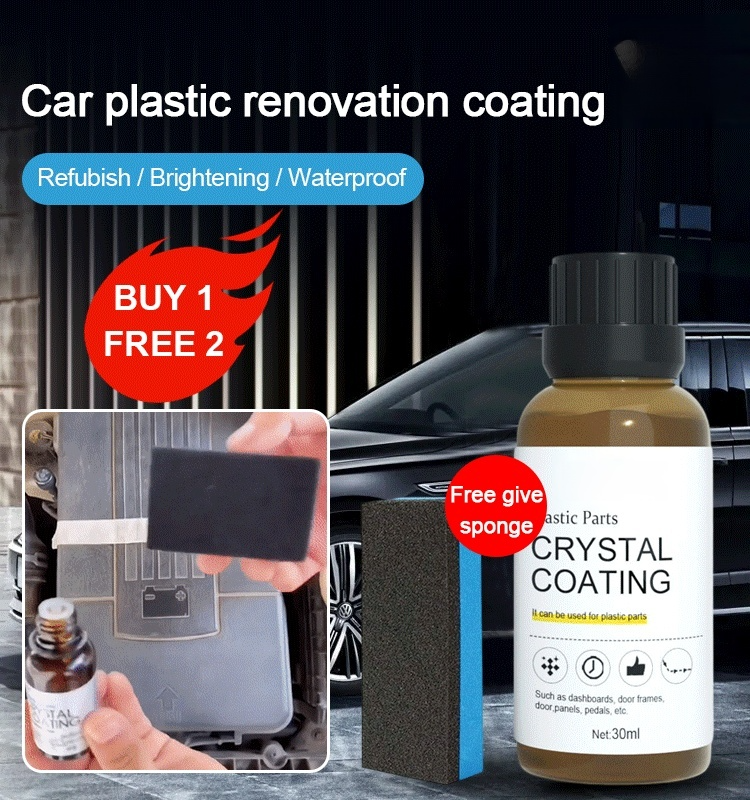 [Free give sponge] car plastic renovation coating