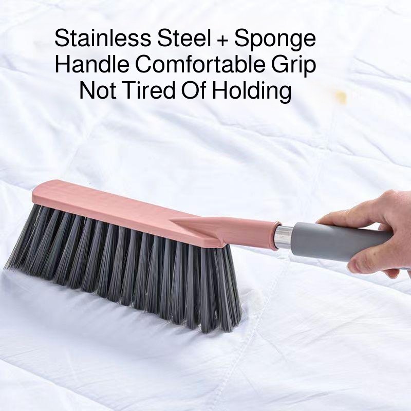 Stainless steel long handle bed brush sweeping dust on bed