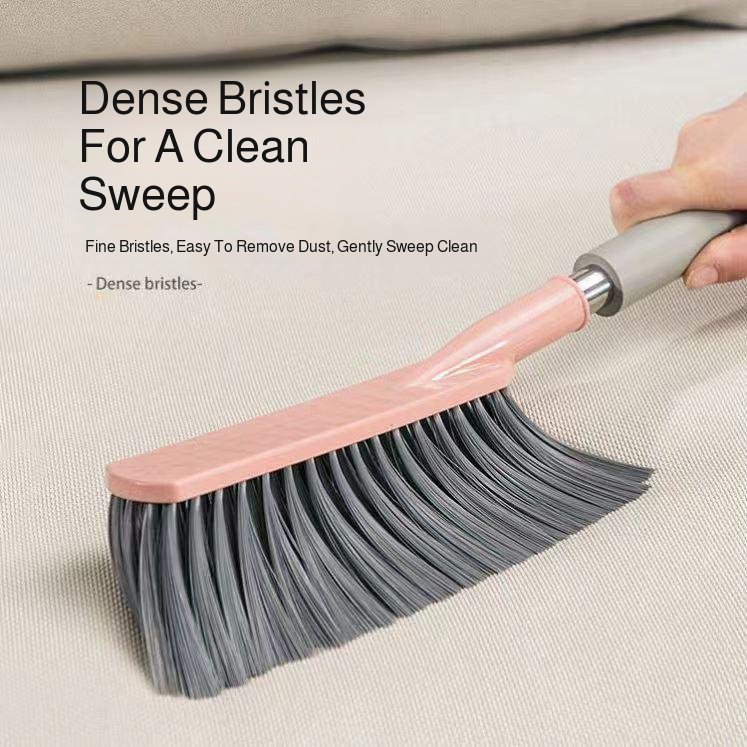 Long handle sweeping brush for easy bed cleaning