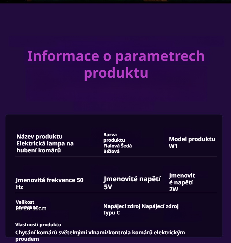 Odpuzovač komárů na zahradním stole ve vile