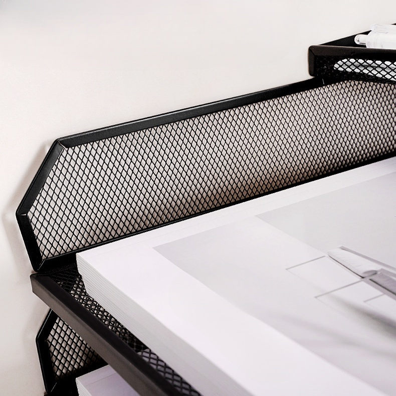 抽拉式金屬文件收納盤