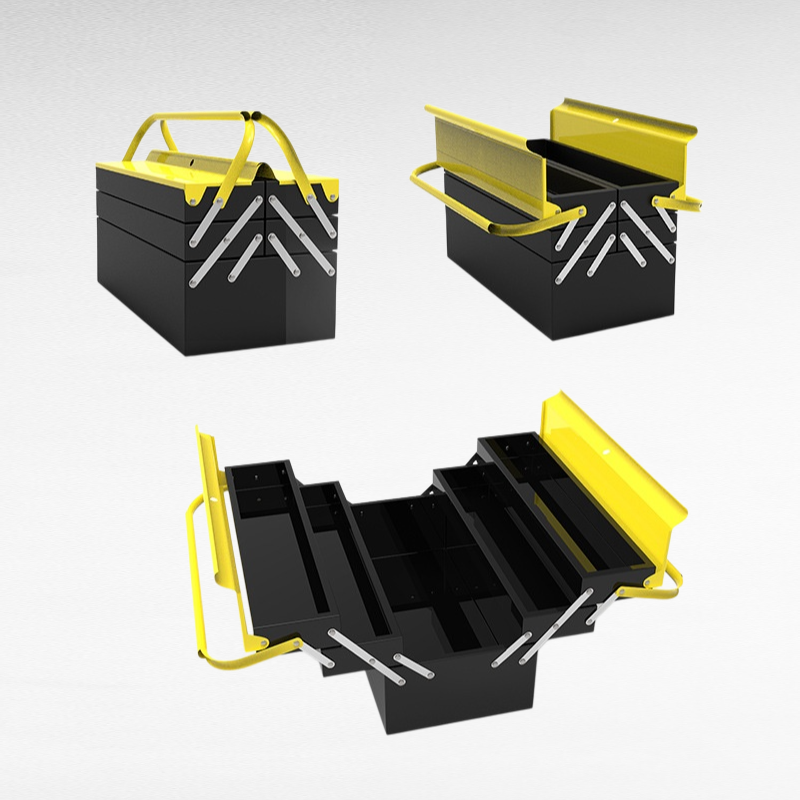 ポータブル折りたたみ式ハードウェアツールボックス