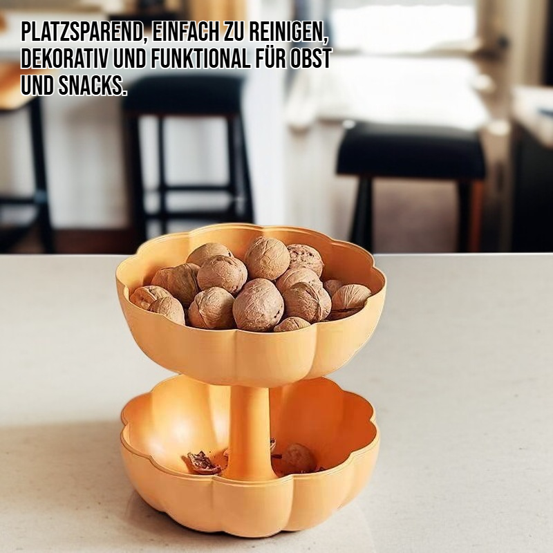 Haushalt Doppelschicht Kürbis Form Obsttafel
