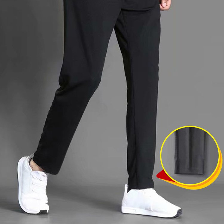 【接触冷感カジュアルパンツ】ひんやり素材 ストレッチ性抜群 快適 薄いエアパン スポーツ カジュアル