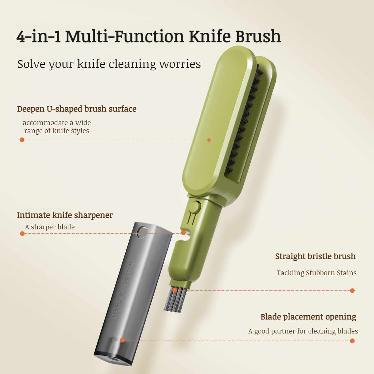 Multifunctional kitchen cleaning tool