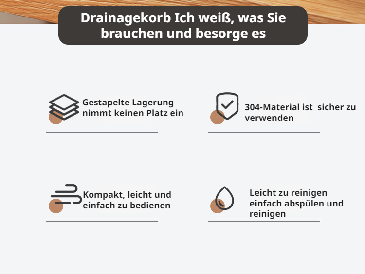 Filterfunktion der Mini Abtropfschale für Reis