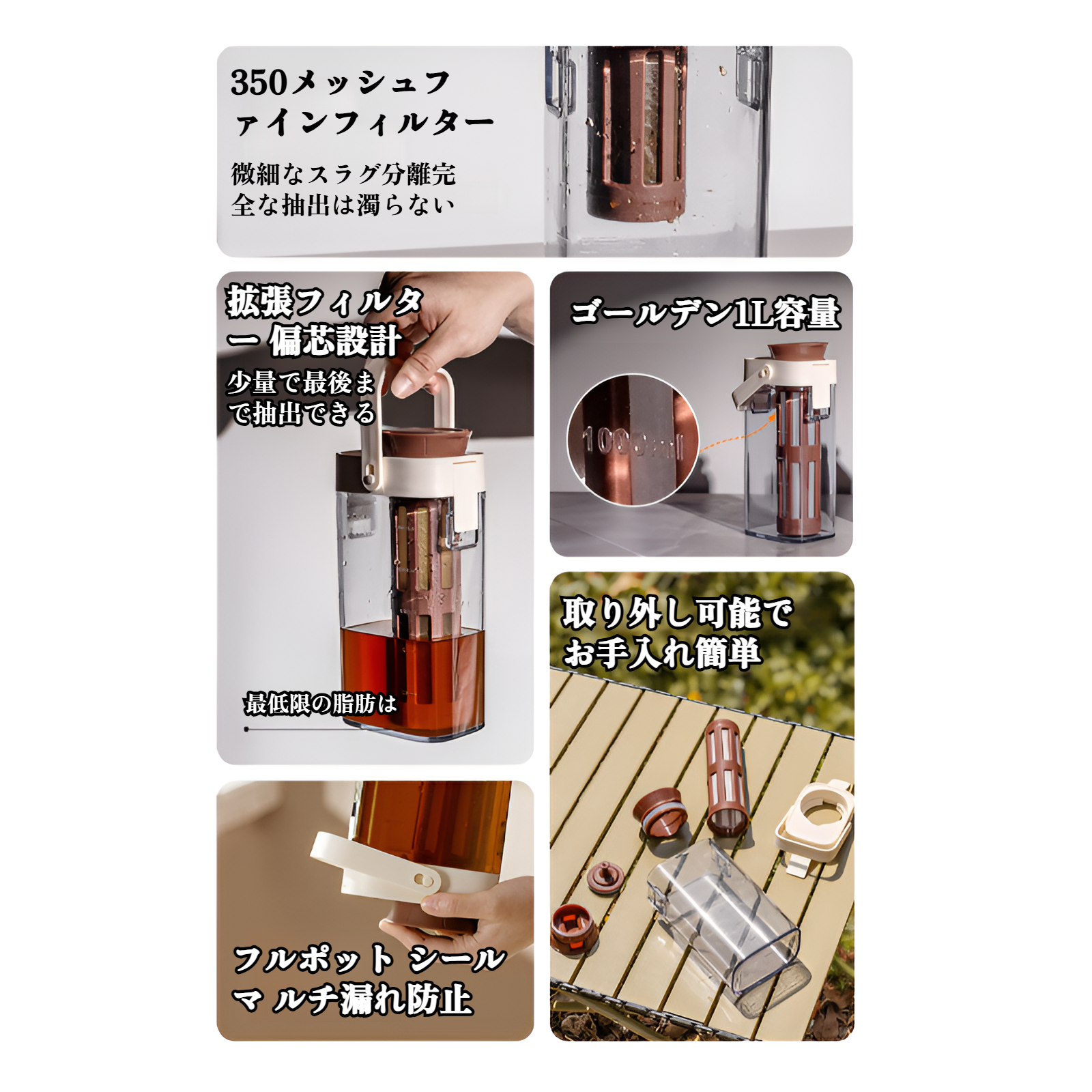 大容量冷水ポットの使用イメージ