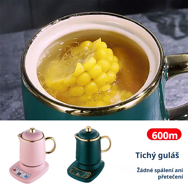 Elektrický hrnek na dušení s více funkcemi 