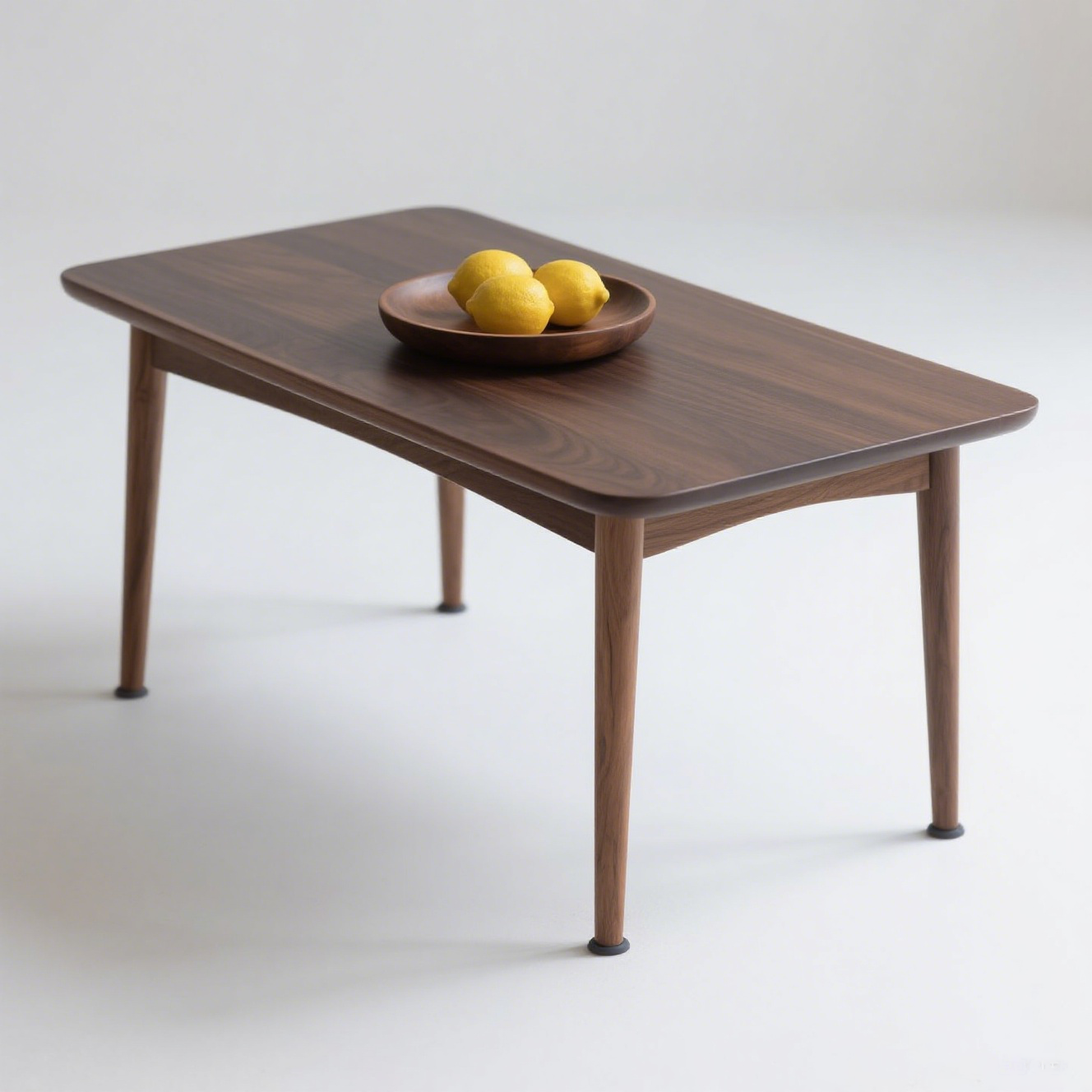 Mesa auxiliar de madera maciza para sala de estar compacta, mesa de té para sofá