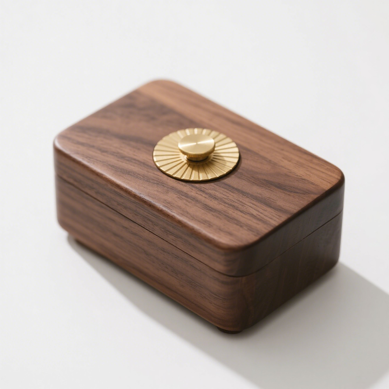 Caja de música de madera vintage para niños, manivela manual