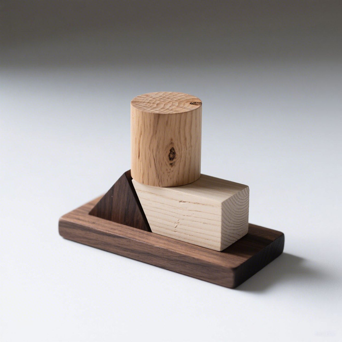  Escultura creativa de nogal para escritorio (juego de piezas)