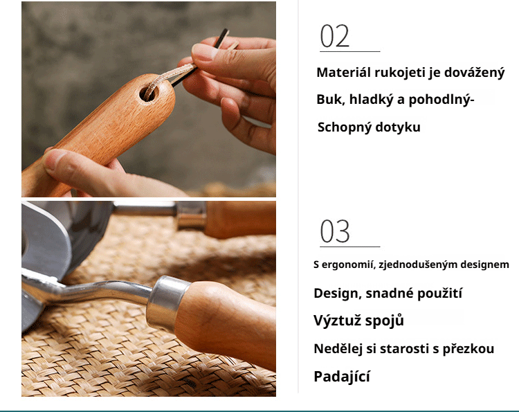 Zahradní nářadí uspořádané vedle květináčů