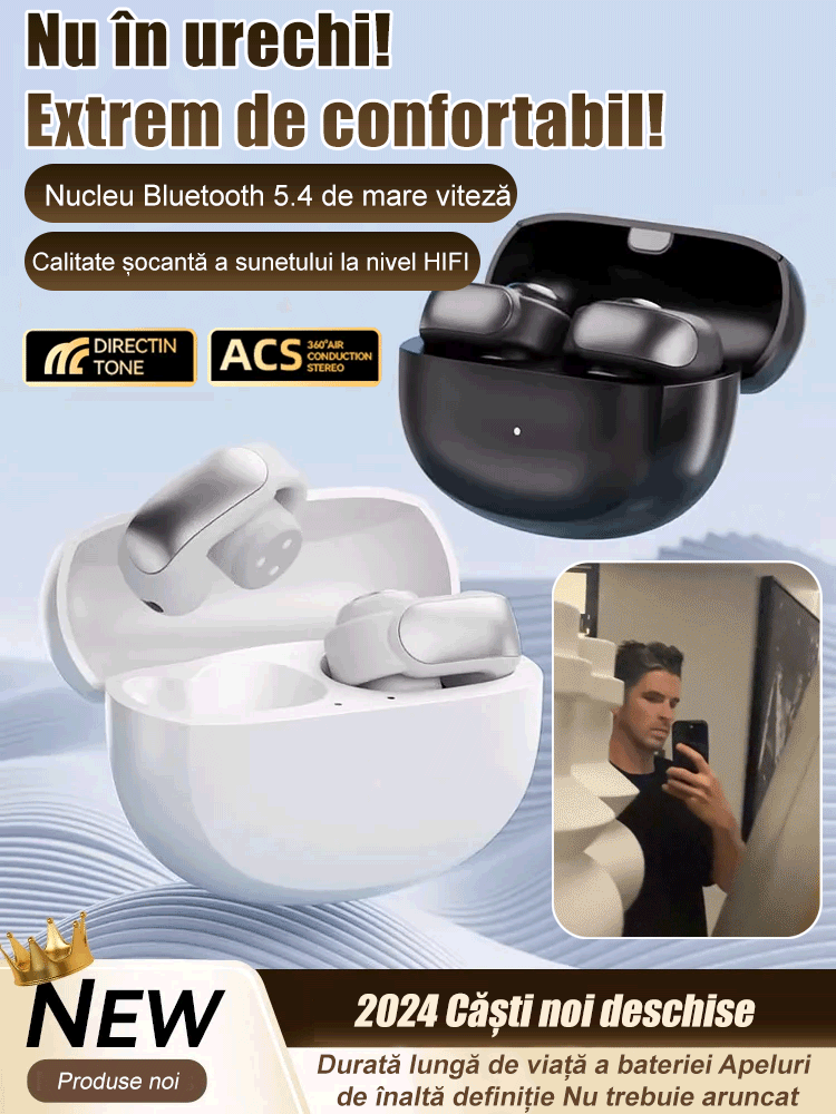 Căști sport Bluetooth deschise de mare succes