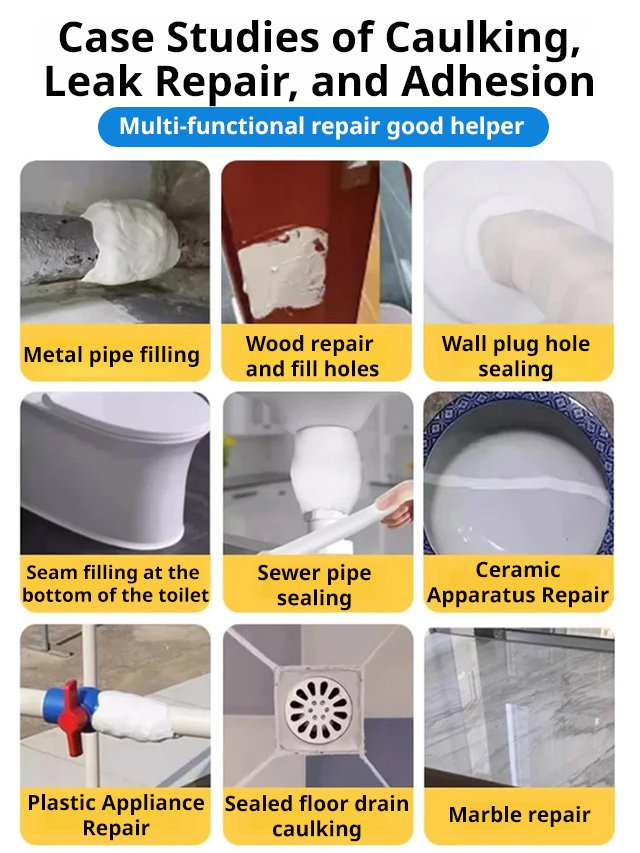 Multi-functional plastic steel clay iron repair adhesive