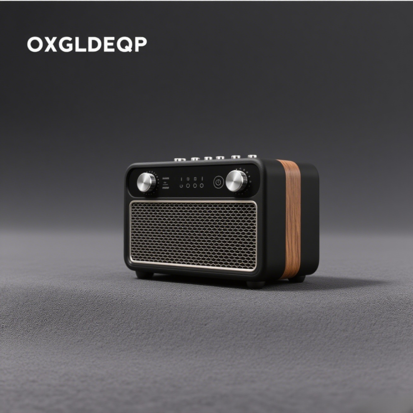 レトロデザインのスピーカー正面画像