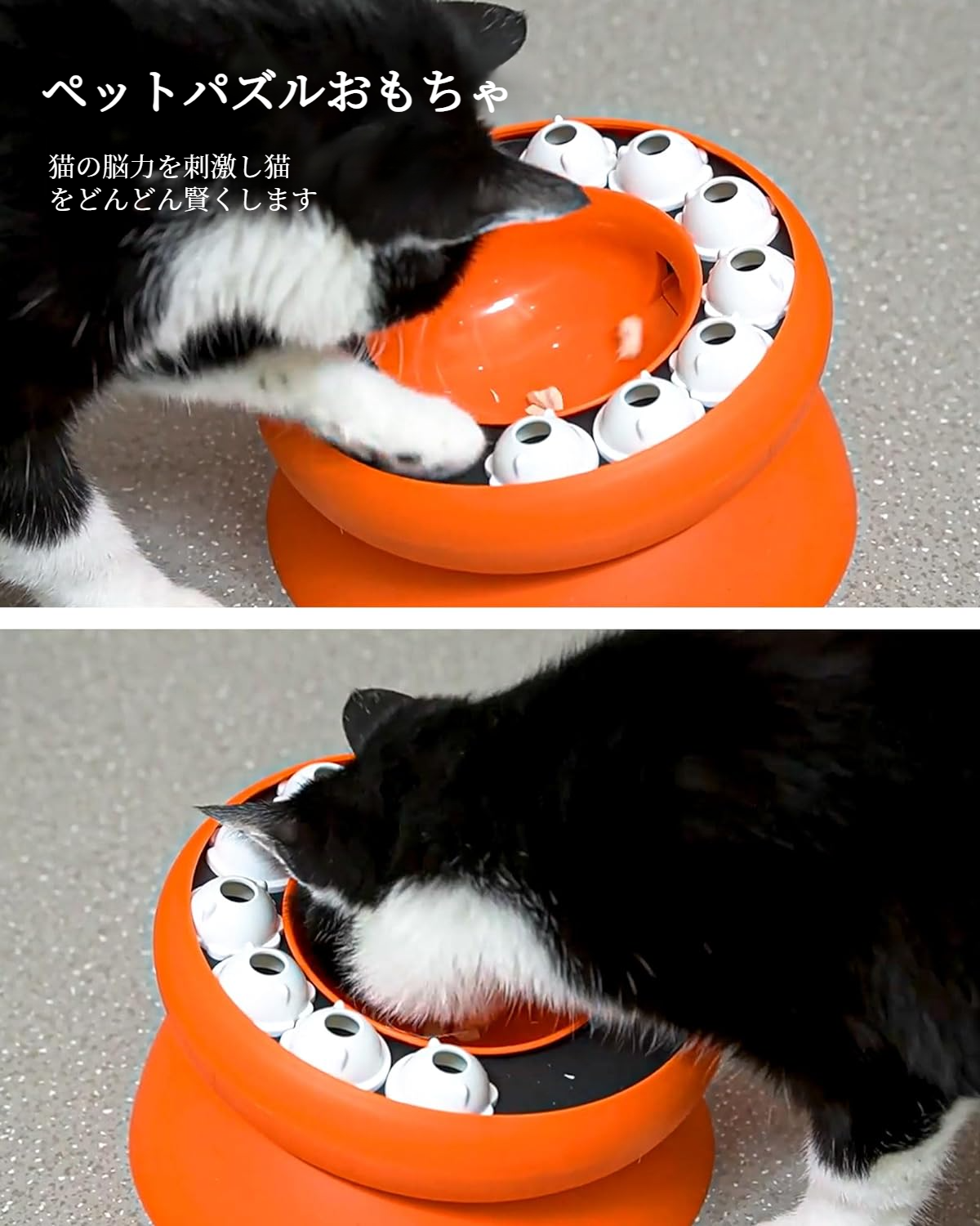 猫が楽しく食事できるパズルフードボウル