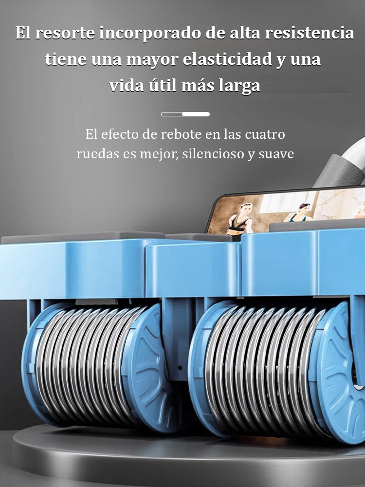 Rueda de abdominales con rebote automático de cuatro ruedas - Versión mejorada