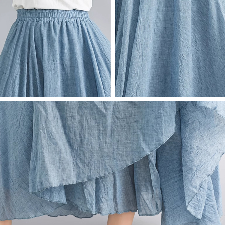 綿麻ロングスカート