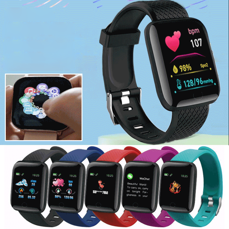 「心拍数と血圧を一日中モニタリング」 Bluetooth接続スポーツ向けスマートウォッチ