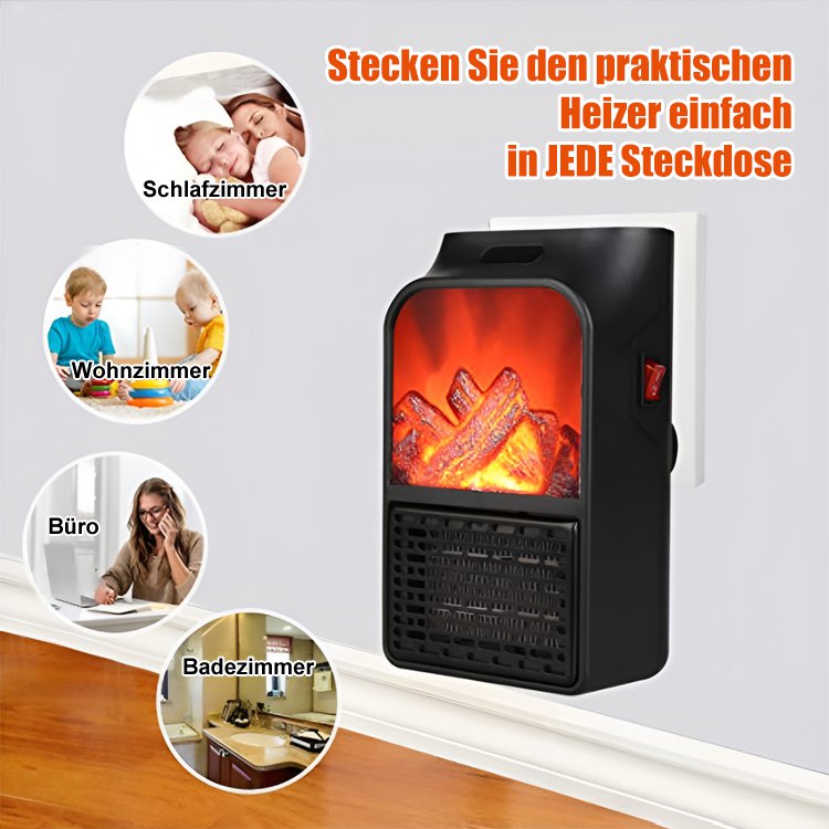 【1 kWh für 3 Tage】Energiesparender Schnellheizflammen-Heizer
