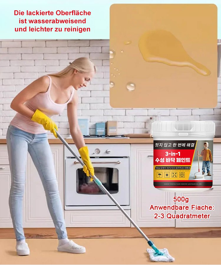 Wasserbasierte Epoxidharzbodenbeschichtung mehrfarbig