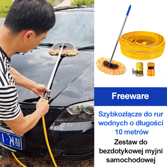 Bezelektryczny zestaw do mycia samochodu