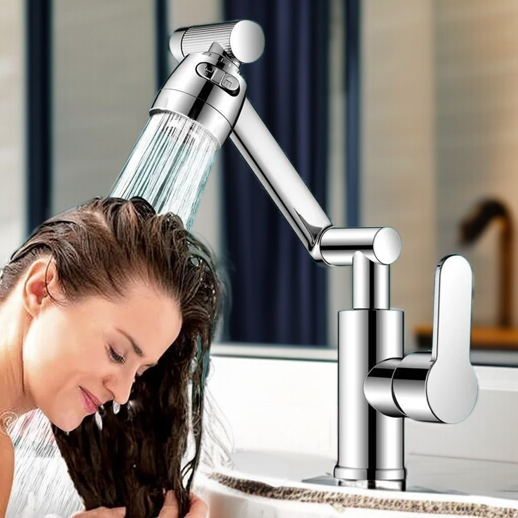 Grifo de refuerzo giratorio para agua caliente y fría de Vientiane