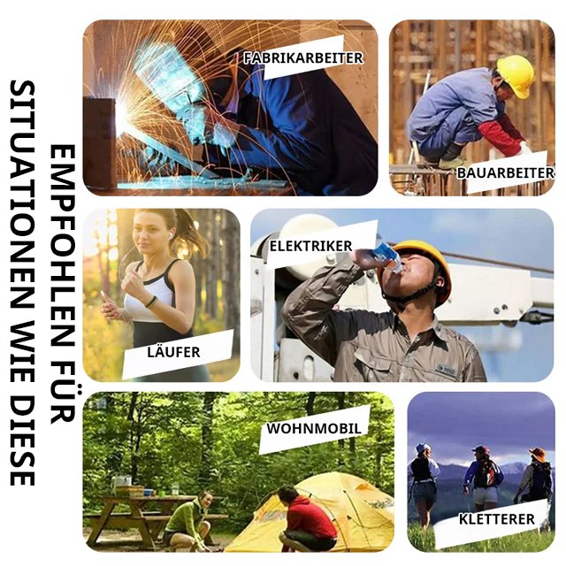 Outdoor Ganzkörper-Kühlgerät【Taschenlampe + Powerbank】mit Gürtel