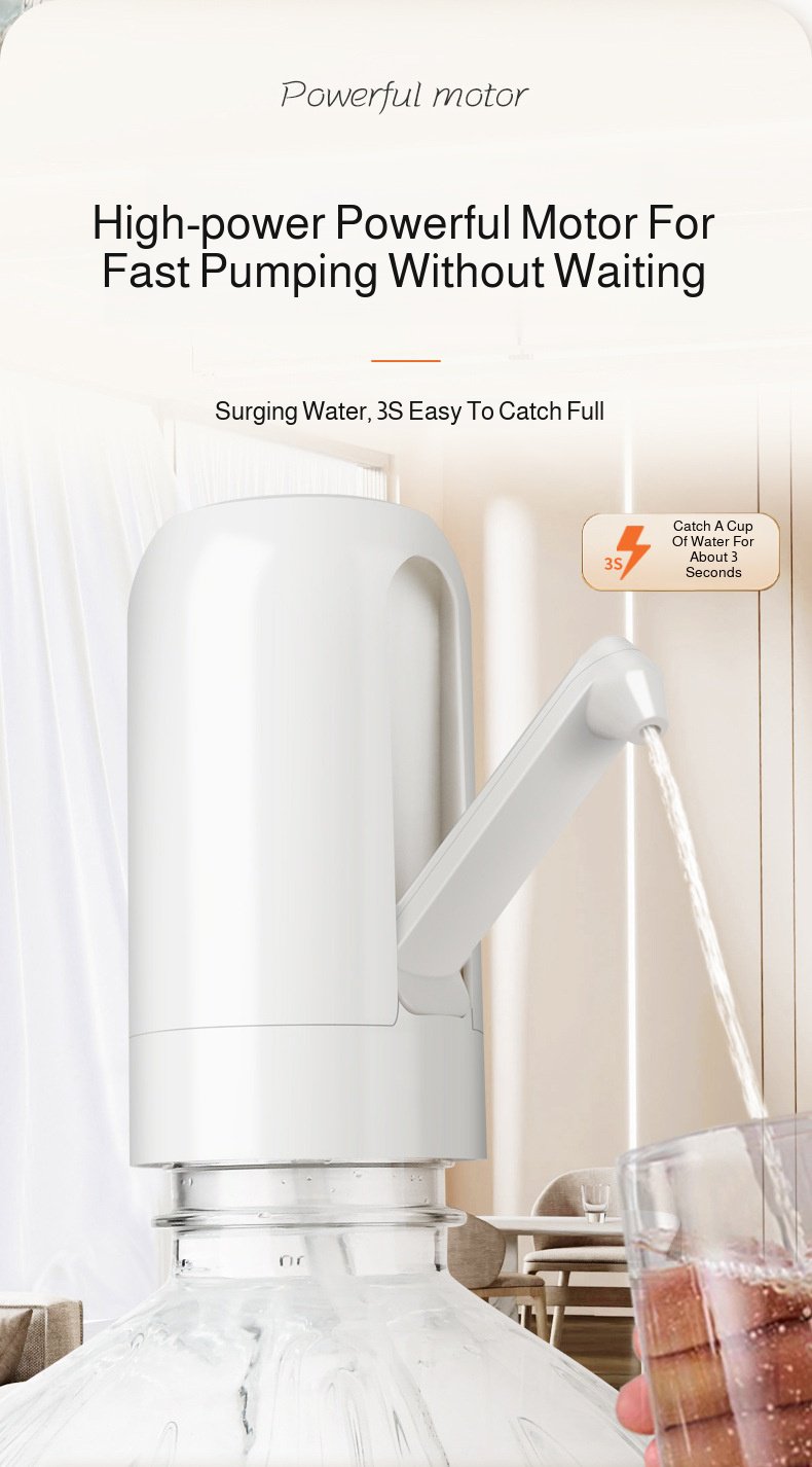 Portable water dispenser suitable for different water bottles