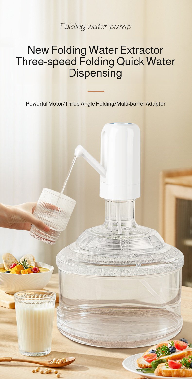 Large capacity water pump dispenser for multiple barrel sizes