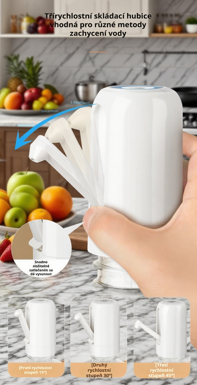 Odnímatelný tlakový systém vodního dávkovače