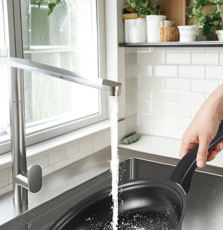 Non-stick frying pan perfect for healthy cooking