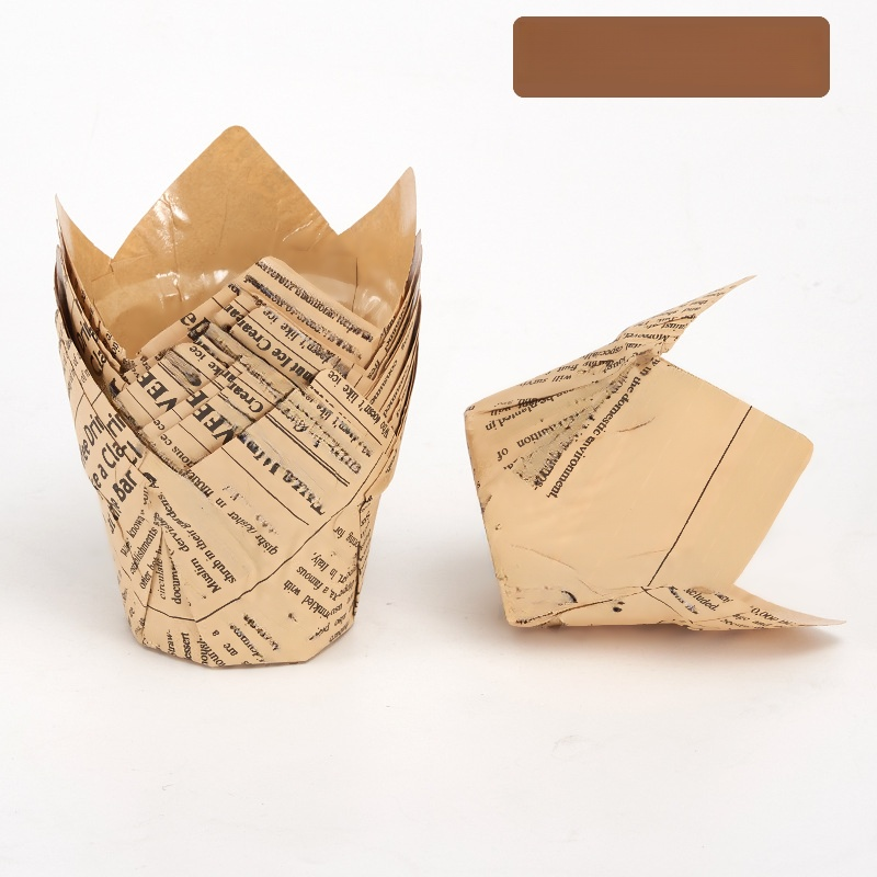 Lebensmittelechter Pappbecher ölbeständiger und hochtemperaturbeständiger TulpenPappbecher Backkuche