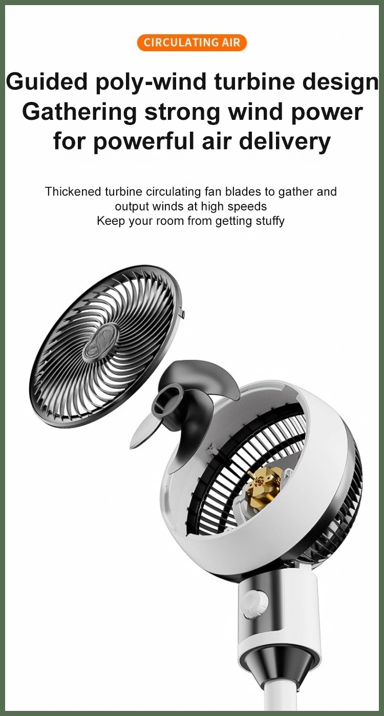 Easy-to-use control panel on Camel's floor fan