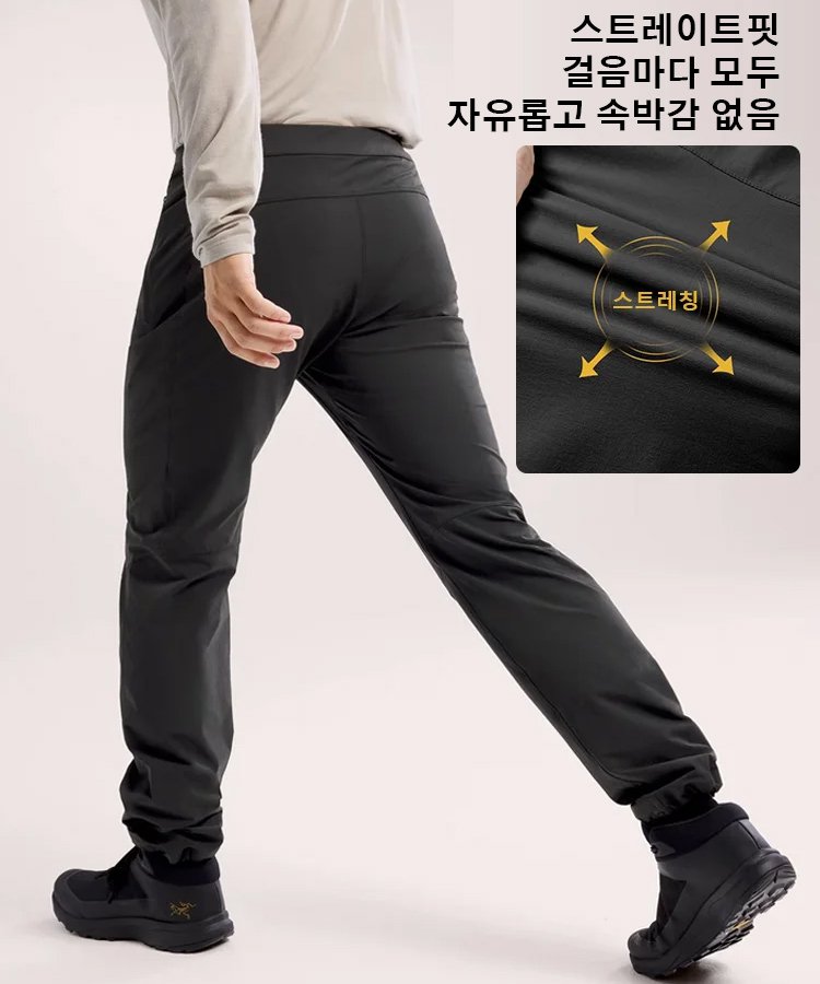 남성용 가을 겨울 보온 기모 캐주얼 바지